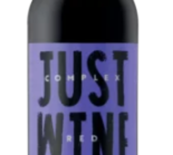 Just Wine Complex Red Shiraz and Merlot Red Wine Bottle 750ml