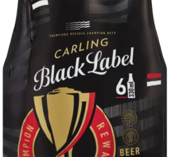 Carling Black Label Beer Bottles 6 x 330ml