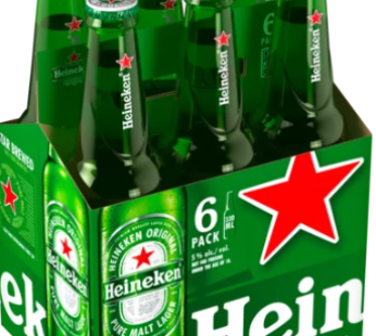Heineken Premium Larger Beer Bottles 6 x 330ml