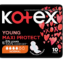 Kotex Young Maxi Normal Total Confidence Sanitary Pads With Wings 10 Pack