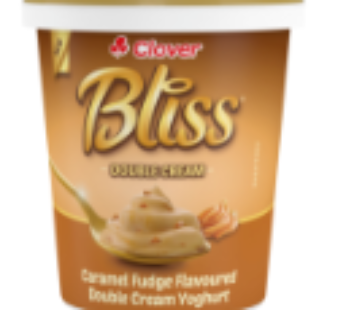 Clover Bliss Caramel Fudge Flavoured Double Cream Yoghurt 1kg