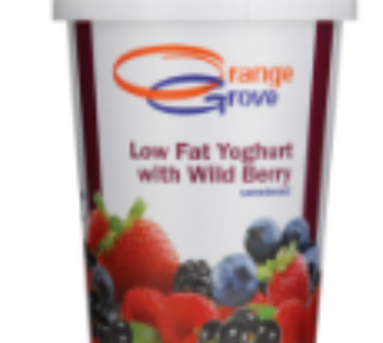 Orange Grove Wild Berry Flavoured Fruit Yoghurt 500ml