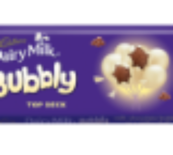 Cadbury Bubbly Top Deck Chocolate Slab 150g