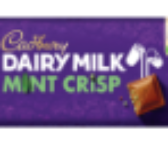 Cadbury Dairy Milk Mint Crisp Chocolate Slab 150g