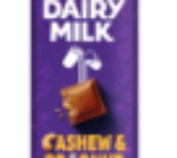 Cadbury Dairy Milk Cashew & Coconut Chocolate Slab 80g