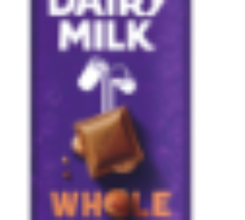 Cadbury Dairy Milk Whole Nut Chocolate Slab 80g