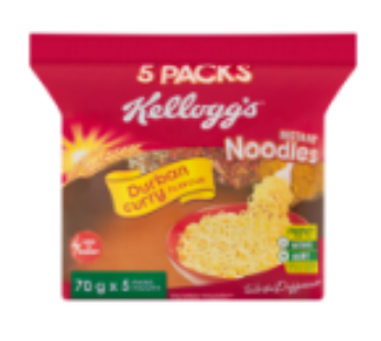 Kellogg’s Durban Curry Flavoured Instant Noodles 5 x 70g