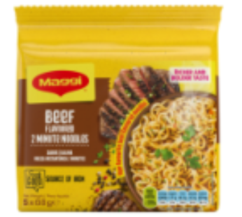 Maggi Beef Flavoured 2 Minute Noodles 5 x 68g