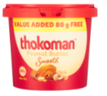 Thokoman Smooth Peanut Butter 480g