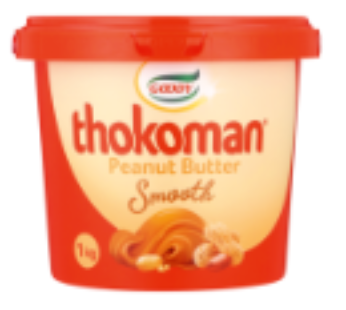 Goody Thokoman Smooth Peanut Butter Tub 1kg