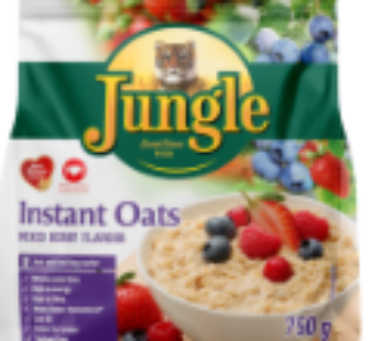 Jungle Oats Instant Mixed Berry Flavoured Porridge 750g
