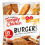 Simply Chicken Frozen Cheese Flavoured Crumbed Chicken Patties 520g