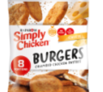 Simply Chicken Frozen Original Crumbed Chicken Patties 520g