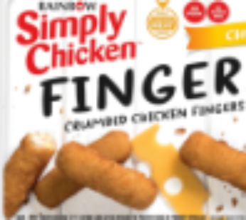 Simply Chicken Frozen Crumbed Cheese Chicken Fingers 400g