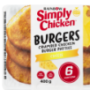 Simply Chicken Frozen Cheese Crumbed Chicken Burger Patties 6 Pack