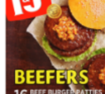 I&J Frozen Beefers Mild Curry Beef Patties 800g