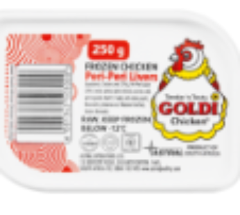 Goldi Chicken Frozen Chicken Peri-Peri Livers 250g