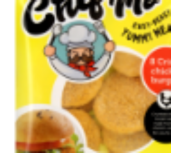 Chef Mo Frozen Crispy Chicken Burgers 8 Pack