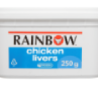 RAINBOW Frozen Chicken Livers 250g