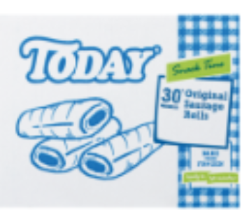 Today Frozen Beef Sausage Rolls 30 Pack