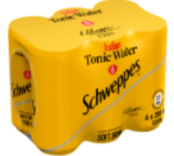 Schweppes Indian Tonic Water Cans 6 x 200ml