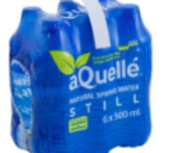 aQuellé Natural Still Spring Water 6 x 500ml