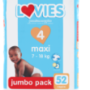 Lovies Maxi Premium Nappies Jumbo Pack 7 - 18kg 52 Pack