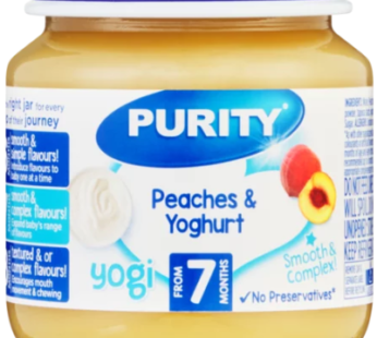 PURITY From 7 Months Peaches & Yoghurt Yogi 125ml