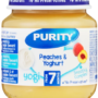 PURITY From 7 Months Peaches & Yoghurt Yogi 125ml