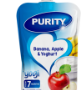 PURITY Banana, Apple & Yoghurt Dessert Puree 7 Months+ 110ml