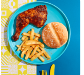 PEDROS 1/4 Chicken, Chips & Roll