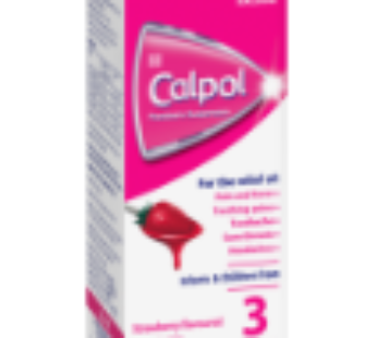 Calpol Strawberry Flavoured Paediatric Suspension 50ml