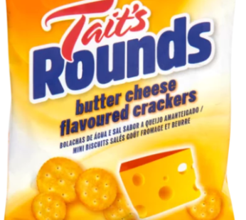 Tait’s Rounds Butter Cheese Flavoured Crackers 33g