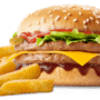 Phanda Cheesy BBQ Double Burger Meal - Steers