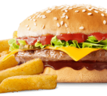 Phanda Cheesy BBQ Burger Meal – Steers