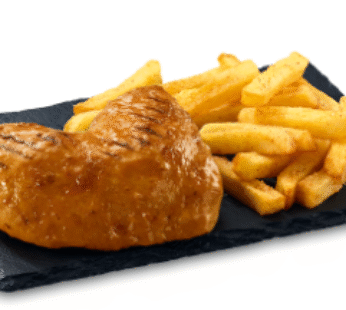 1/4 Chicken and Small Chips – Steers